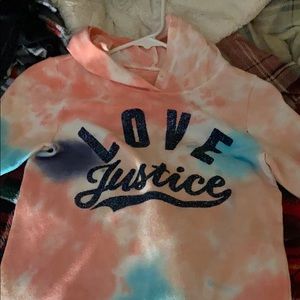 Girls justice hoodie